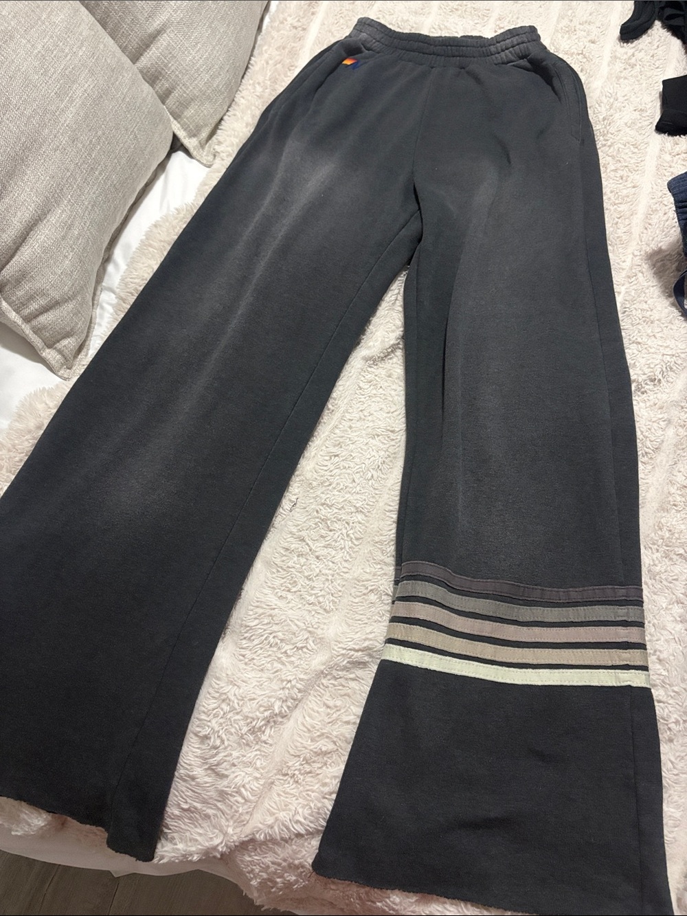 Aviator nation straight leg sweatpants size small